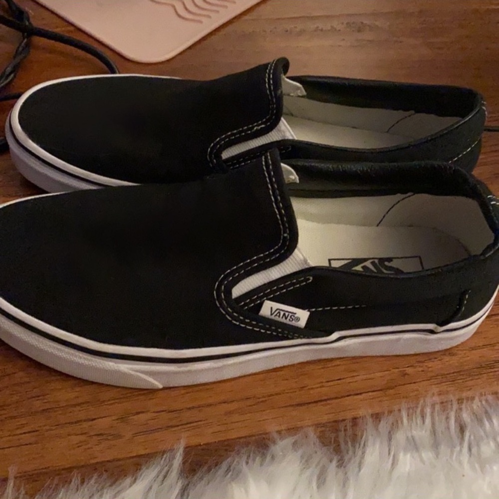 Black Slip On Vans